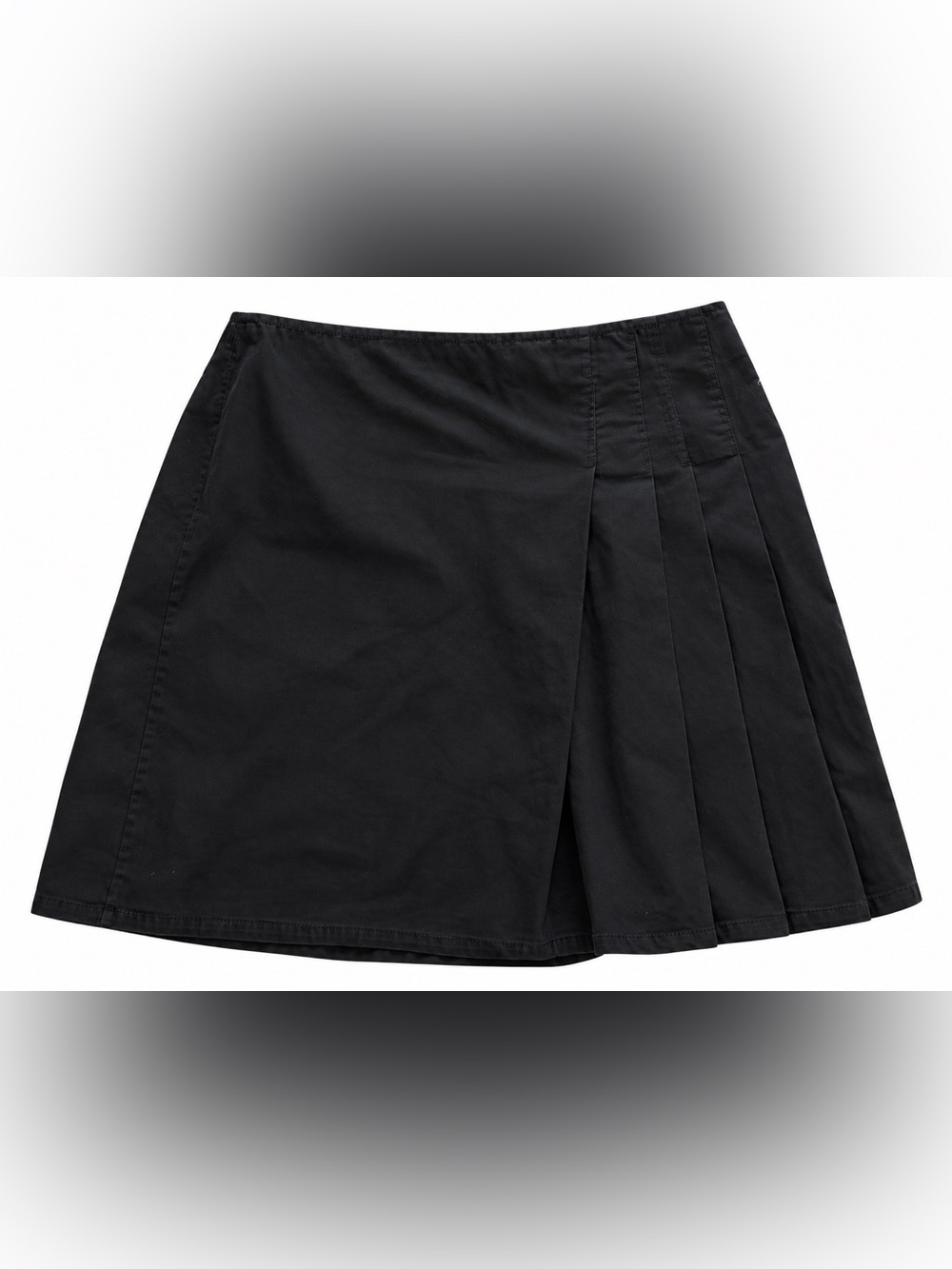 Vintage Venezia cotton pleated mini skirt